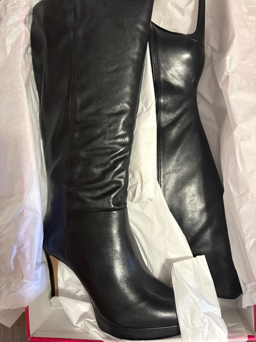 Vince Camuto  extra wide calf leather boots
